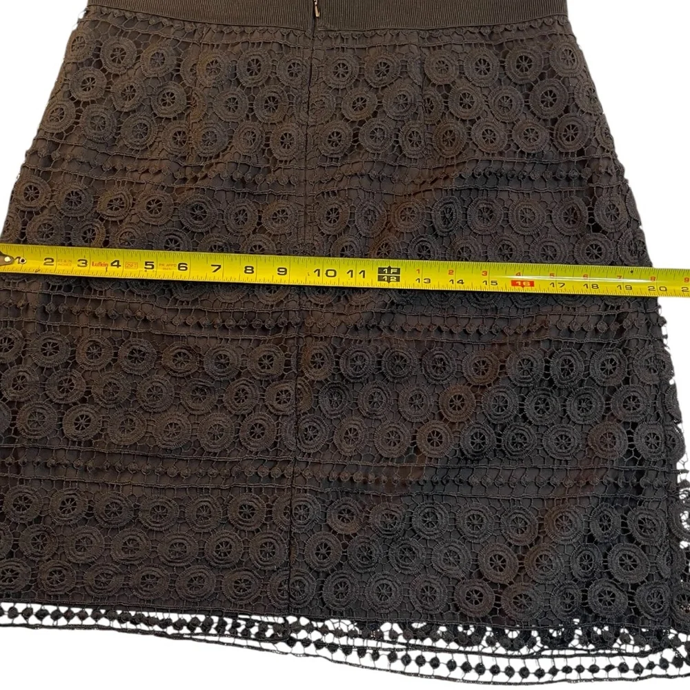 LOFT Black Lace A-Line Skirt Women’s Size 6